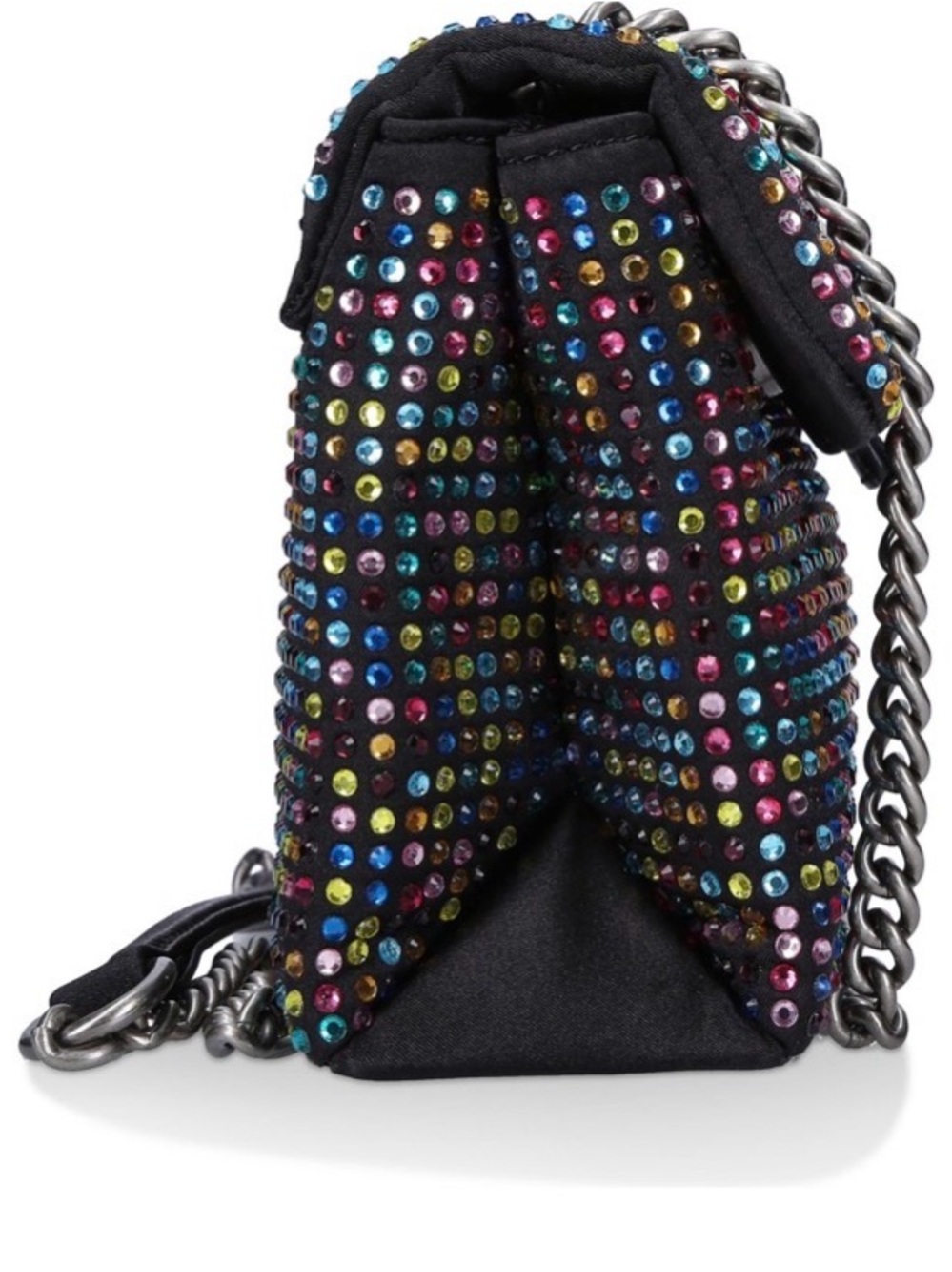 KURT GEIGER LONDON KENSINGTON MULTICOLOR CRYSTAL CROSSBODY - Picture 5 of 12